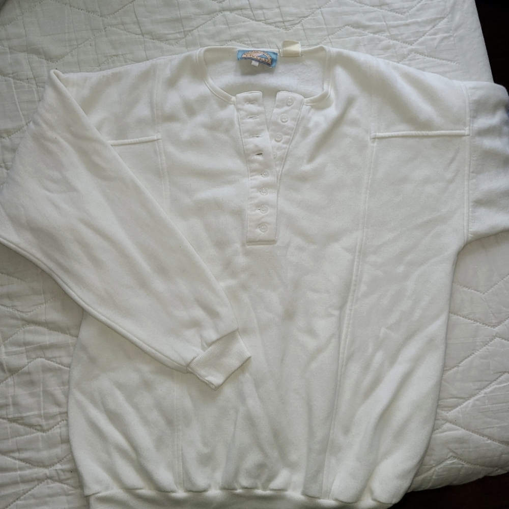 Vintage Pacific Coast Highway White Sweater